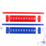 2pcs Durable Blue Red Plastic Scoring Units Counters