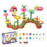Flower Garden Building Toys Set Kids Educational Activity