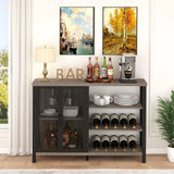 Liquor Cabinet Bar for Home, Rustic Home Bar