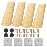 4pcs Cone Angled Furniture Legs Durable For Cabinet