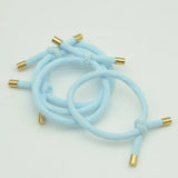 30PCS 5mm Twilled Cords Knotted Elastic Hair Bands