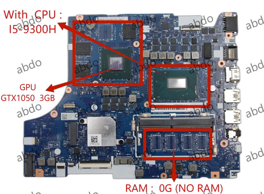 NM-C362/NM-C361 Motherboard.For Lenovo L340-15IRH L340-17IHR Laptop Motherboard.With I5/I7