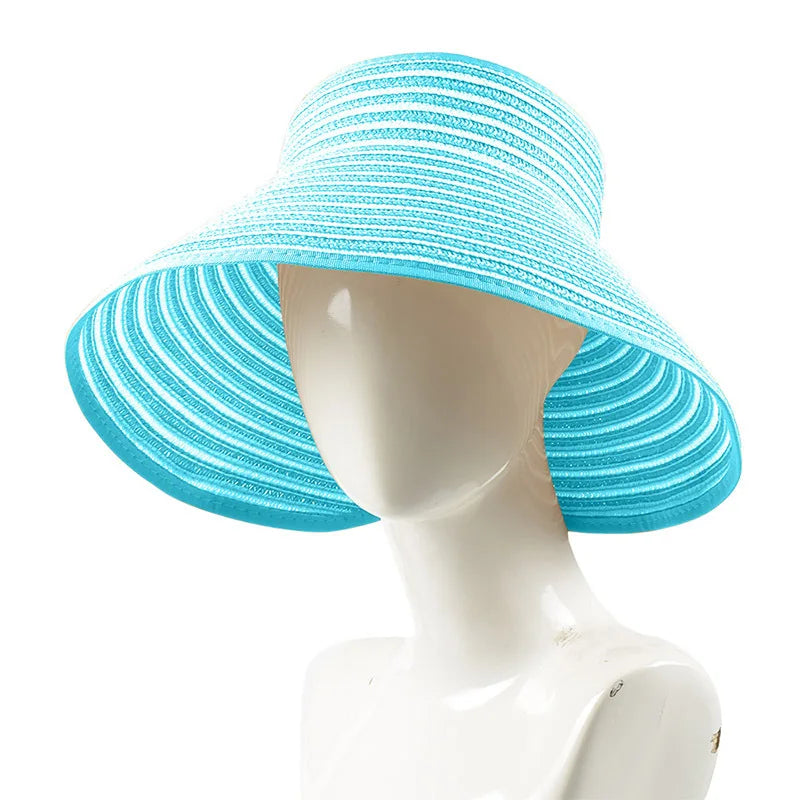 Large Eaves Beach Sunhat Woven Straw Hat Summer