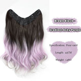 FORLISEE Synthetic Long Curly Hair Gradient Paris Painted