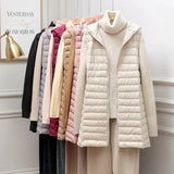 Women's Autumn/Winter X-long Hooded Sleeveless Jackets 2023 New