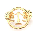 Qi Qi Wu Libra Balance Advocate Lawyer Brooch