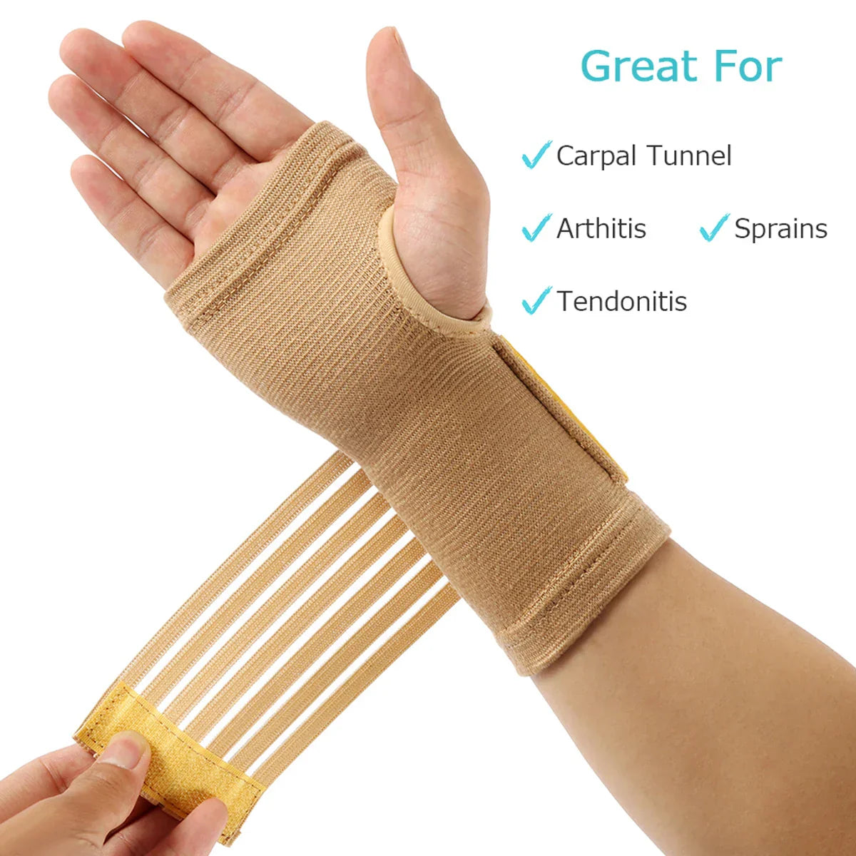 2pcs Elastic Bandage Wrist Guard Support Arthritis Sprain