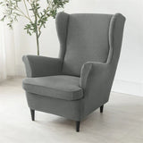 Polar Fleece Wing Chair Cover Stretch Wingback Sofa