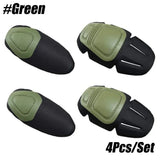 4Pcs/Set Military Tactical Knee Pads Elbow Pads Set