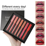7-Color Matte Velvet Lip Gloss Glaze Waterproof Lasting