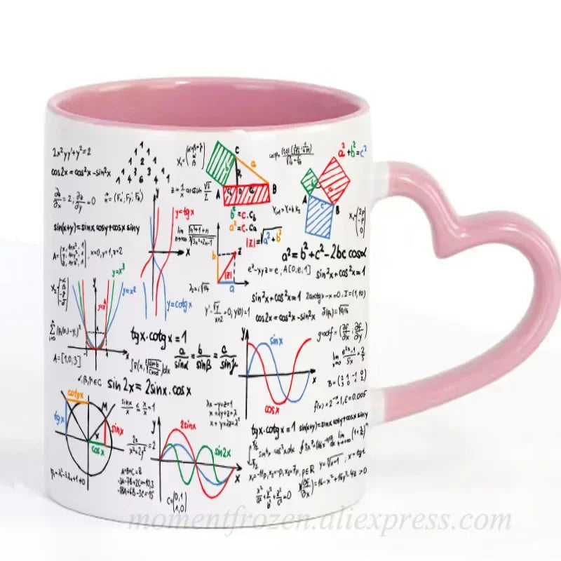 Math Teacher Mugs School Students Cups Mathematics Parabolic