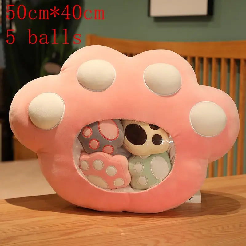 New Kawaii Animal Balls Pudding Candy Bag Pillow