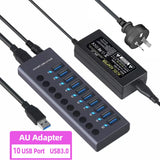 Metal USB 3.0 Hub Multi USB Splitter 4/7/10Ports