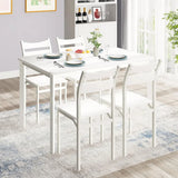 Dining Table Set for 4, Modern 5 Piece