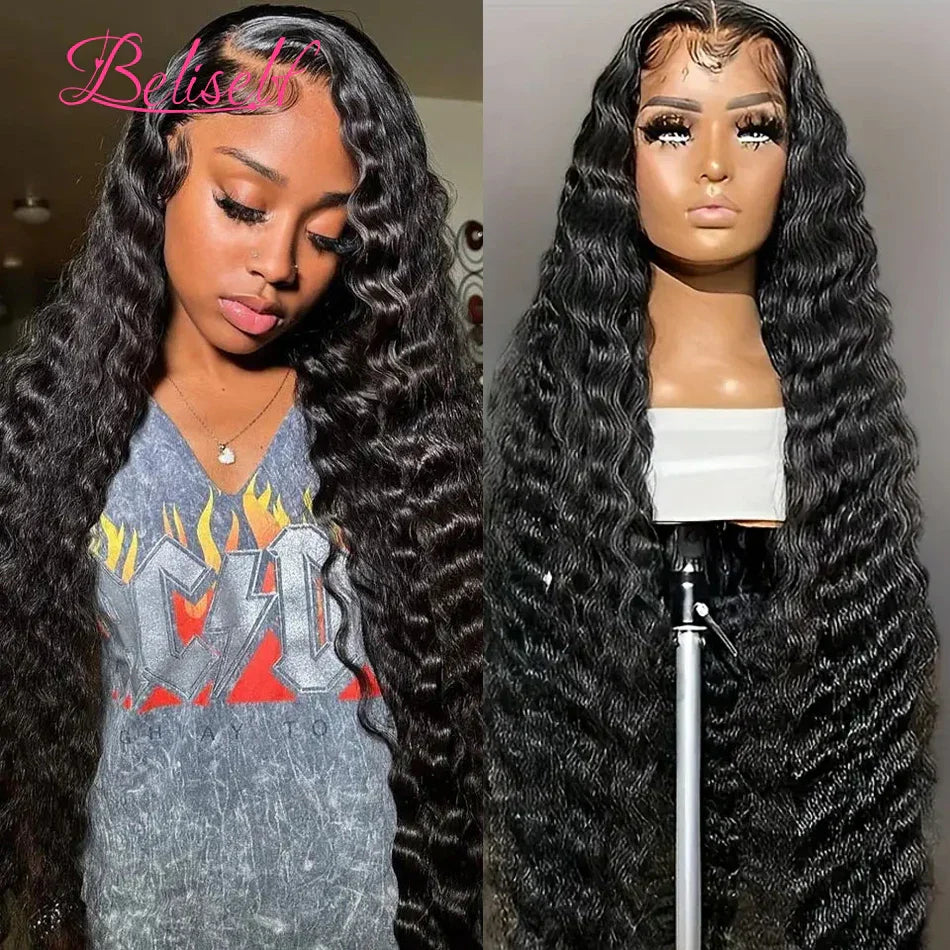 Loose Deep Wave Lace Frontal Wig 30 Inch
