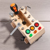 Children's Wooden LED Switch Busy Board Disassembly and