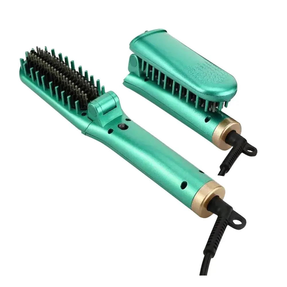 Foldable Electric Hot Comb 5-adjustable Crystal Straight Hair