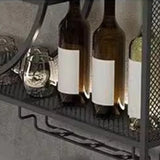 Hanging Display Wine Rack Wall Mounted Inverted Retail