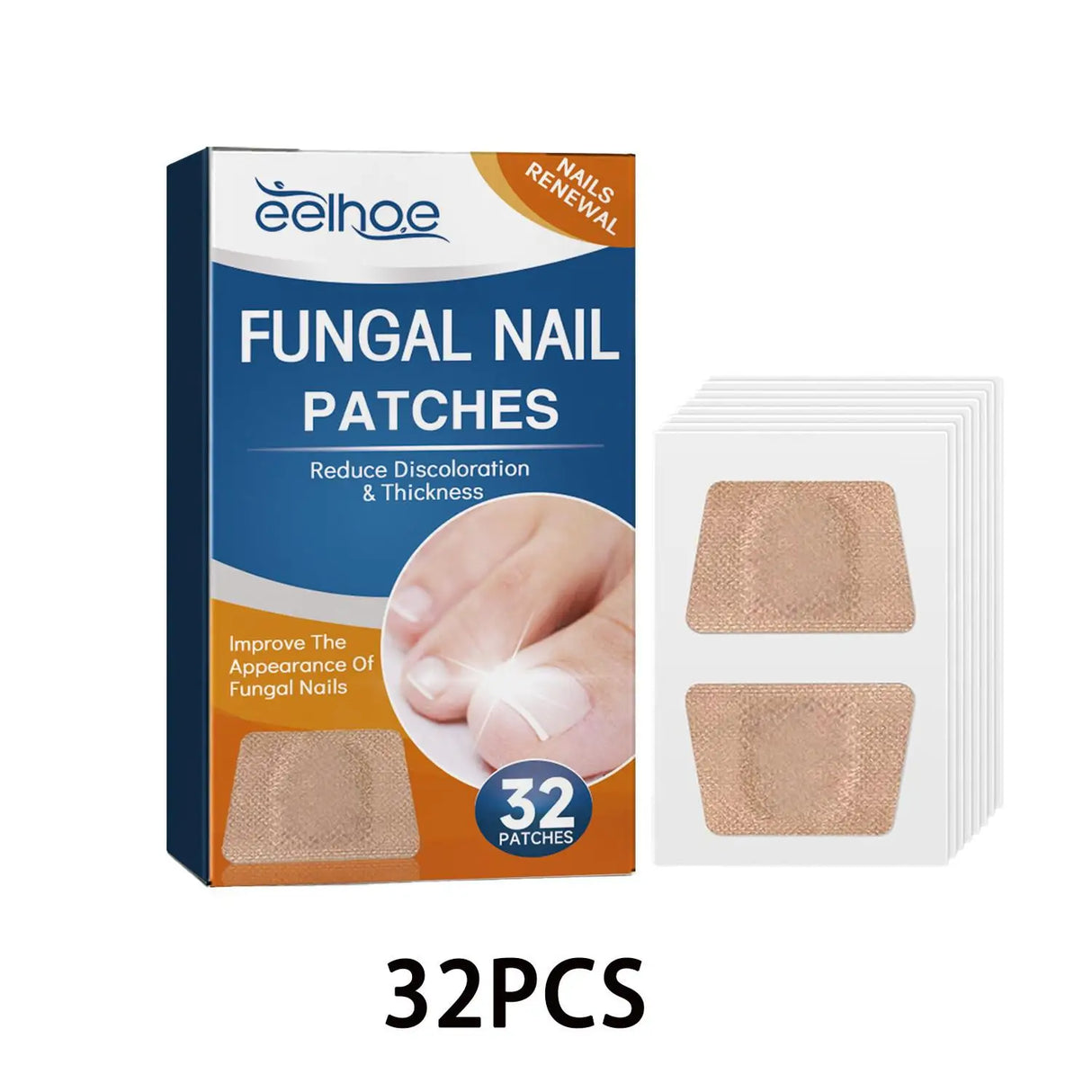 32/64PCS Paronychia Treatment Patch Fungus Removal Nail Ingrown