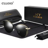 CLLOIO Fashion Polarized Sunglasses Women Cat Eye Driving