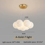 Modern 3D Moon Bubble Chandeliers Children's Room Decor