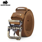 BISONDENIM Men Belt Male High Quality Leather Belt