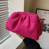 2024 new women fashion towel embossed clutch bag