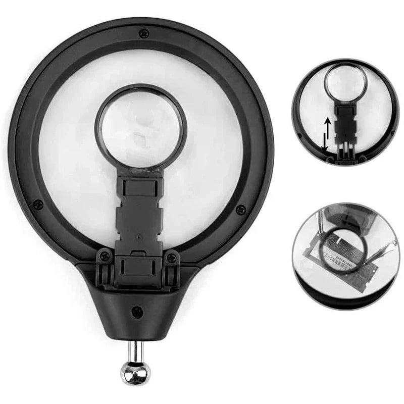 Welding Magnifying Glass LED Light Auxiliary Clip loupe