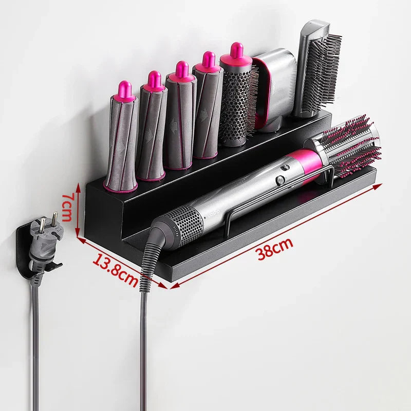 New Wallmounted Dryer Hair Curler Storage Rack Suitable