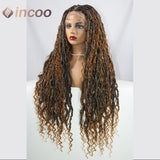 32 inch Butterfly Loc Dark Ginger Full Lace