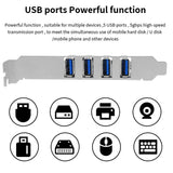 TISHRIC PCIE 1X To 4 USB 3.2 Port