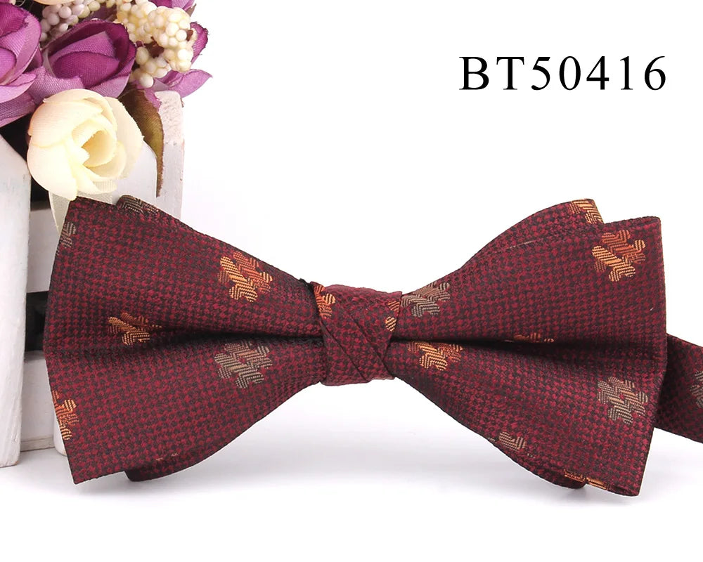 New Suits Bowtie For Groom Fashion Striped Bow