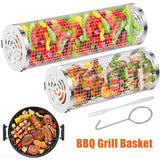 BBQ Grill Basket Barbecue Grill Grate Camping Cookware