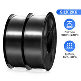 2KG 1.75mm PLA SILK Filament PLA Plus SILK