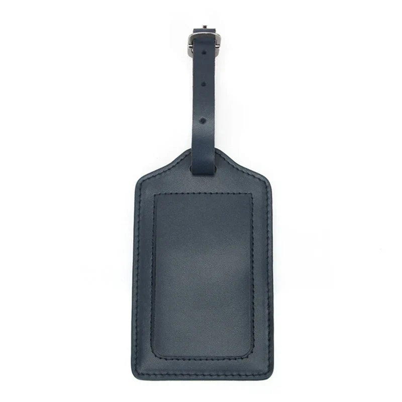 Stylish PU Leather Suitcase Identifier Tag Travel Luggage