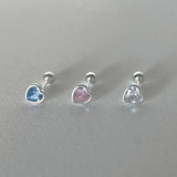 Tragus Helix Piercing Heart Earrings for Women Simple