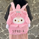 New Sanrio Cartoon Lovely Plush Backpack Cinnamoroll Kuromi