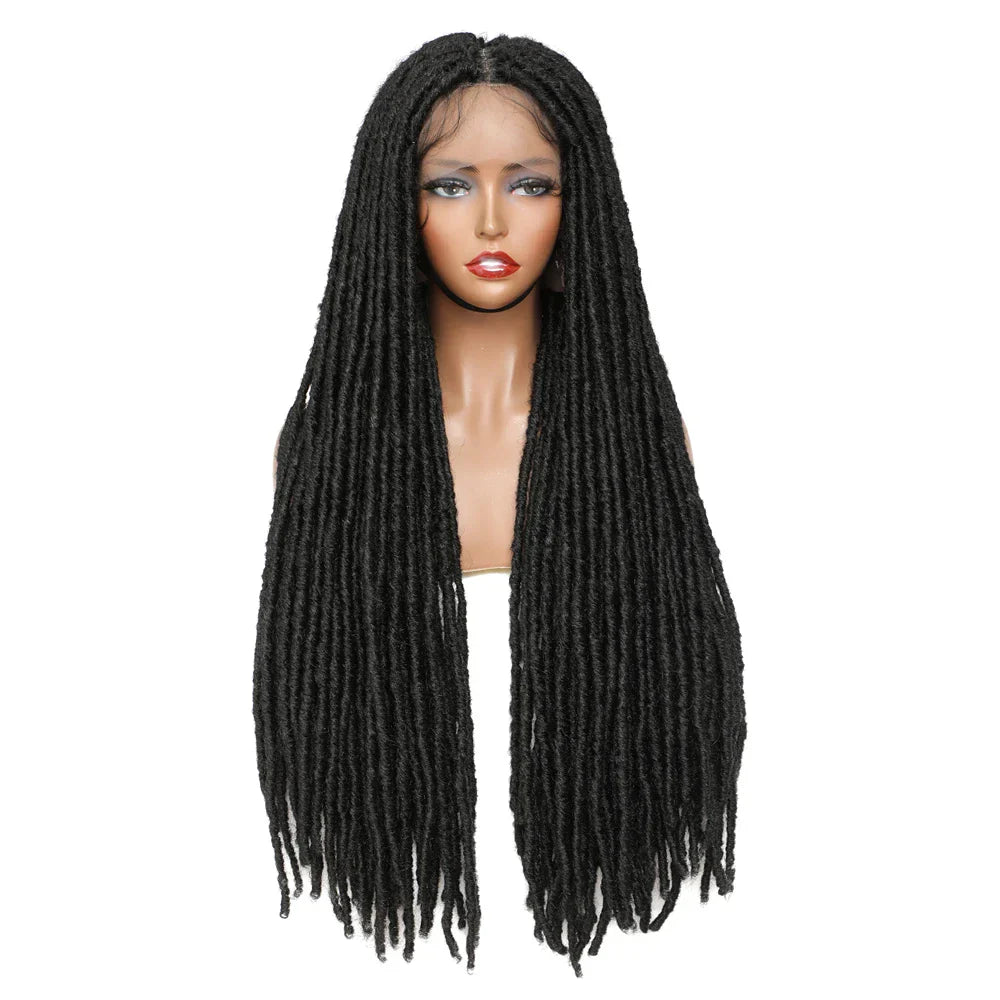 X-TRESS Synthetic Full Lace Wig Faux Locs Braided