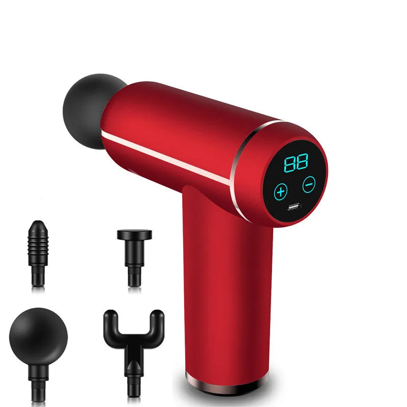 Portable LCD Display Massage Fascia Gun For Body