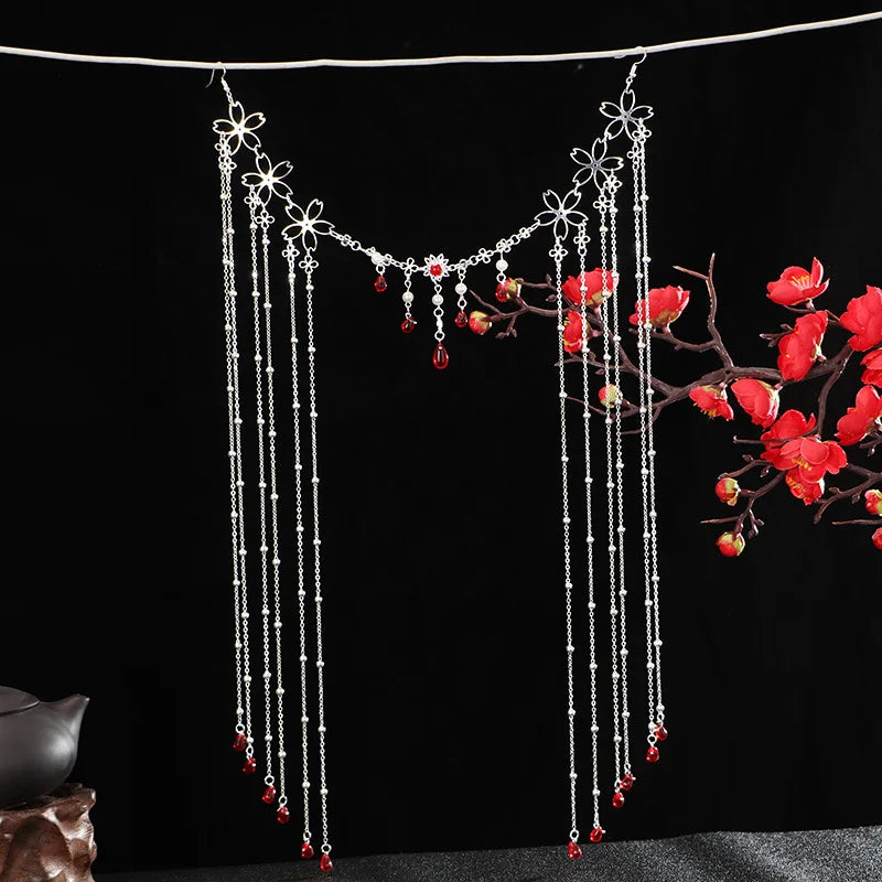 Antique Chinese Style Face Curtain Hanfu Hair Accessories