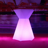 Hexagonal LED Light Up Accent Side Table, 16-Color