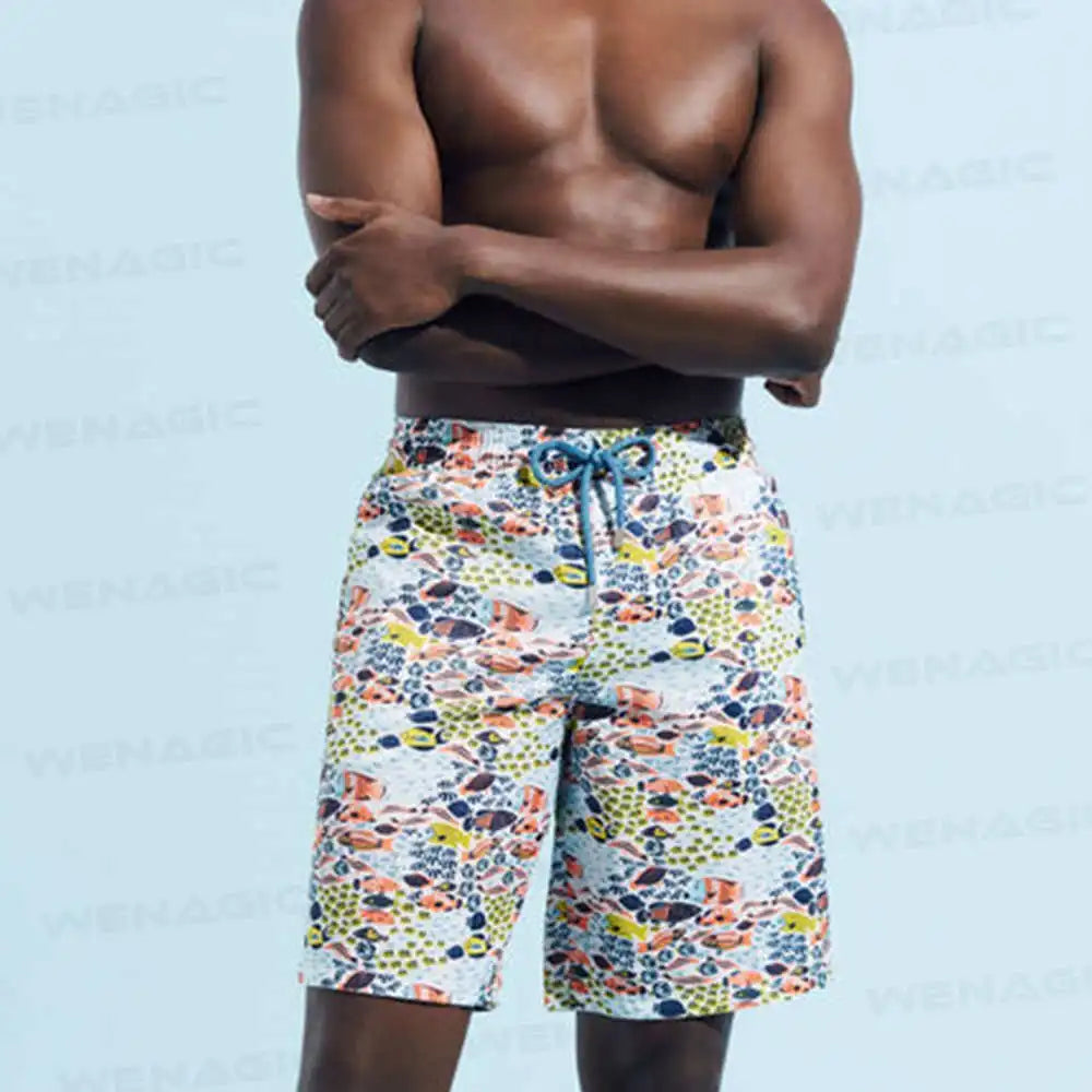 New Summer Men Swimwear Swim Trunks Beach Board