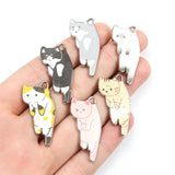 10pcs Kawaii Pet Kitten Enamel Charms for DIY