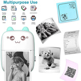 Pocket Mini Printer, Portable Bluetooth Thermal Printer for