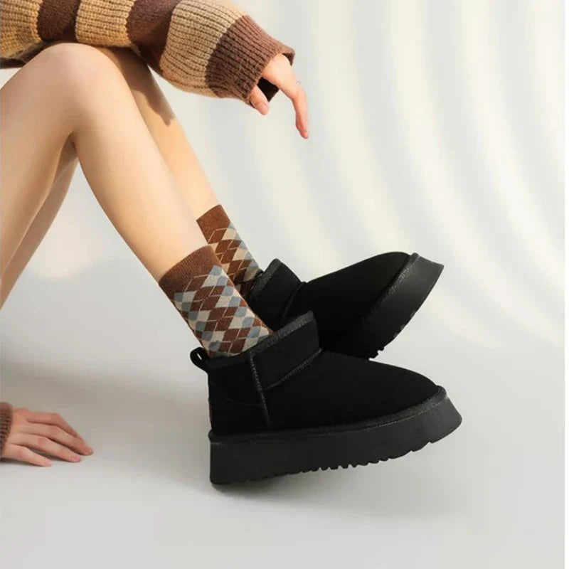 Winter Women Short Plush Warm Snow Boots Casual