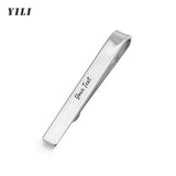 Personalized Engraved Tie ClipCufflinks for Men Customized DIY