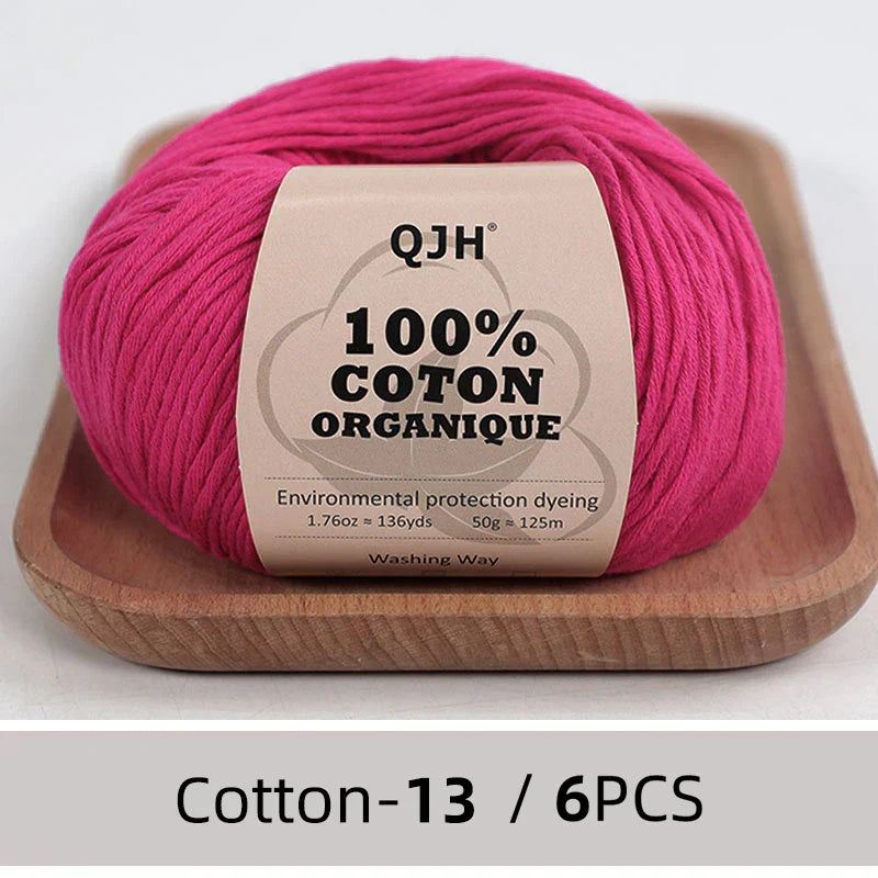 QJH 100% Cotton Yarn, Cotton Baby Sport Weight