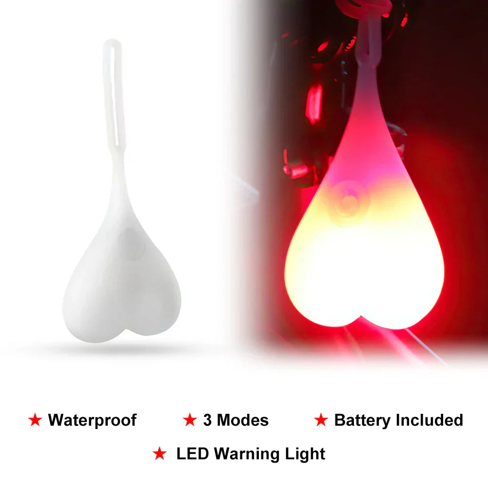 Bicycle Back Rear Tail LED Light Silicone Bike