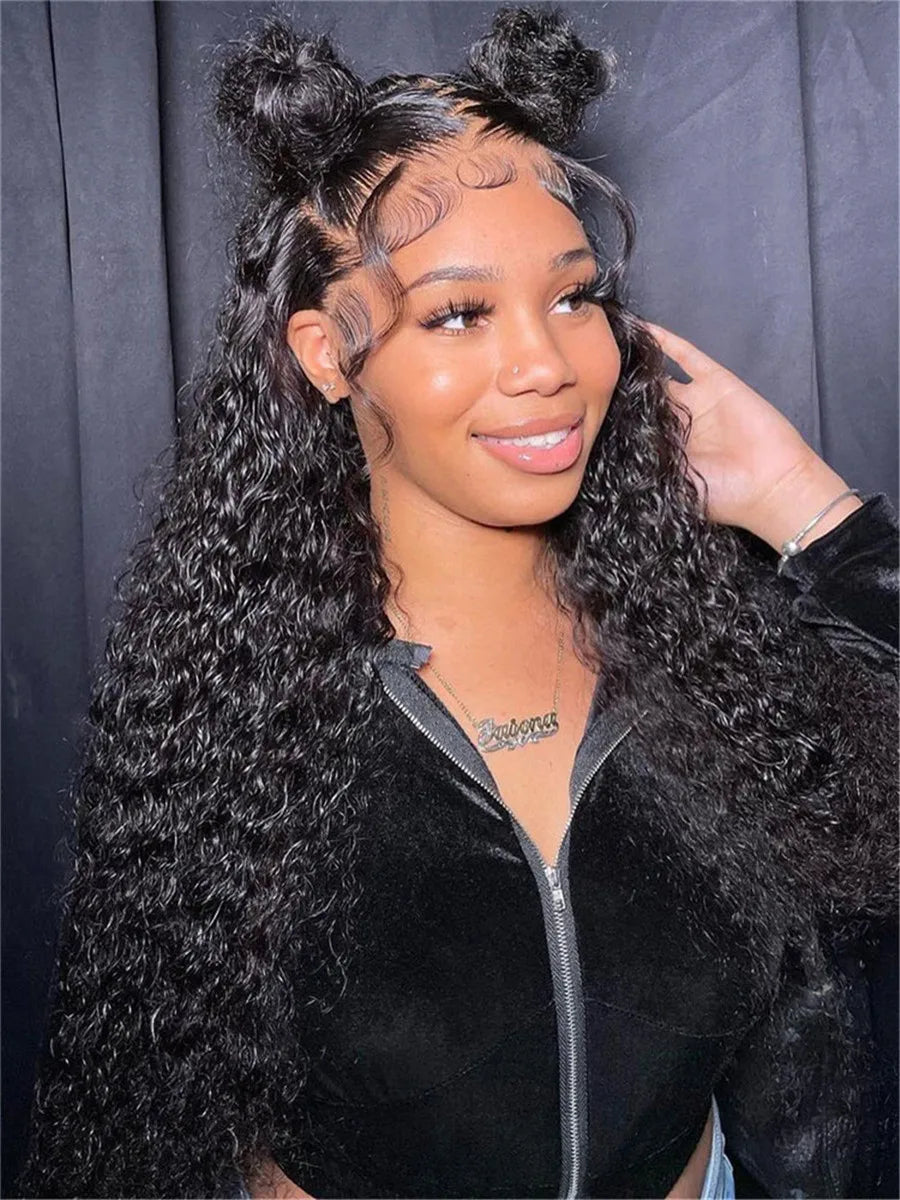 13x4 Deep Wave Hd Lace Frontal Curly Human