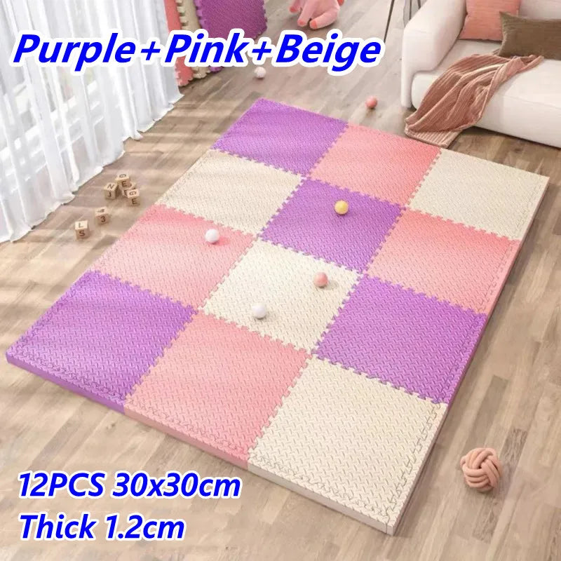Baby Game Mat 12PCS Puzzle Mat Thick 1.2cm